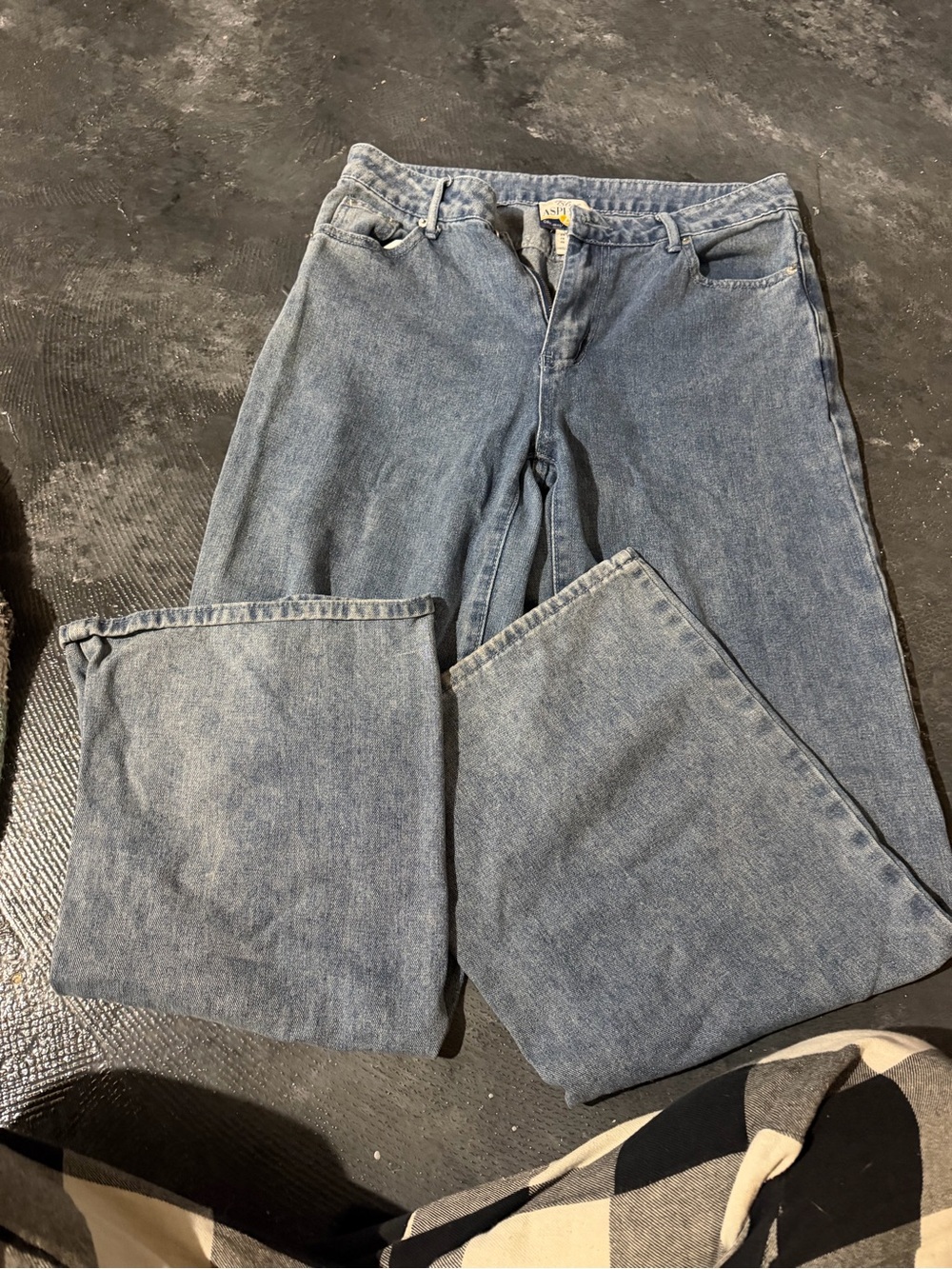 Blue Asphalt Women's Wide Leg Light Blue Denim Jeans